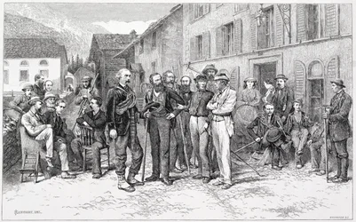 Der Clubraum von Zermatt, aus 